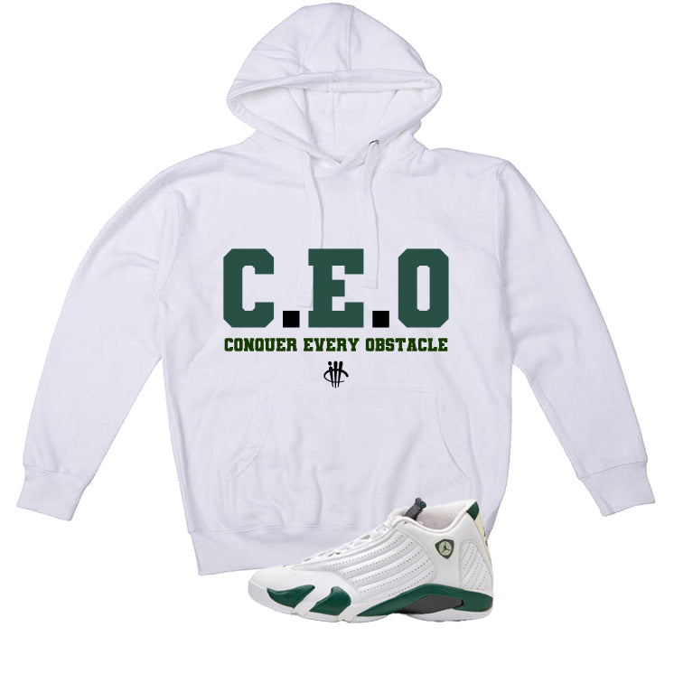 Air Jordan 14 Forest Green Matching T-Shirt Ceo