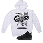 Air Jordan 4 Black Cat Matching T-Shirt, Sweatshirts & Hoodies White T-Shirt (The Goat)| illcurrency