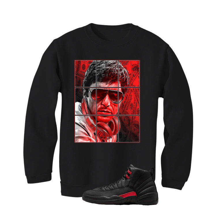 Air Jordan 12 Bloodline Matching T-Shirt, Sweatshirts, & Hoodies Black T-Shirt (Pacino)| illcurrency