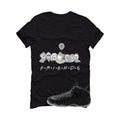 NIKE FOAMPOSITE ONE CARBON FIBER Matching T-Shirt, Sweatshirts & Hoodies Black T-Shirt (Friends)| illcurrency
