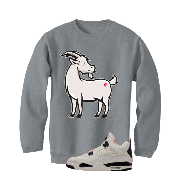 Air Jordan 4 Flight Club Matching T-Shirt, Sweatshirts & Hoodies Grey T-Shirt (Goat)| illcurrency