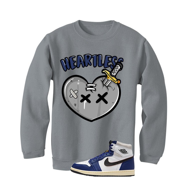 Air Jordan 1 Rare Air Deep Royal Blue Grey T-Shirt (Heartless)| illcurrency