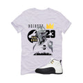 Air Jordan 12 Taxi Matching T-Shirt, Sweatshirts & Hoodies White T-Shirt (The Goat)| illcurrency