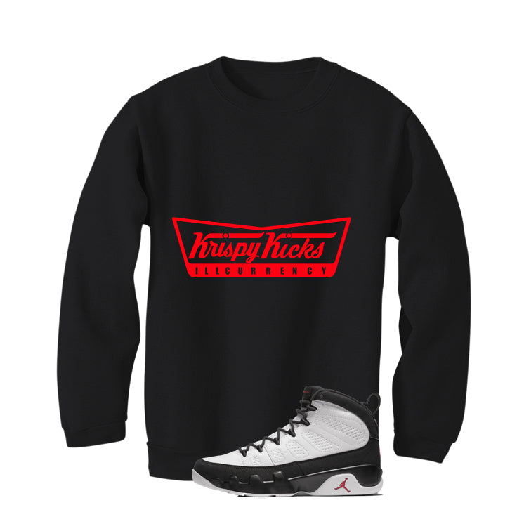 Air Jordan 9 OG Space Jam Matching T-Shirt Black T-Shirt (Krispy Kicks)| illcurrency