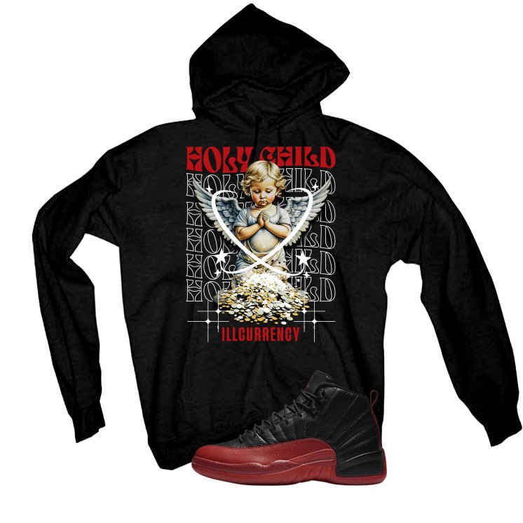 Air Jordan 12 Flu Game 2025 Black T-Shirt (Holy Child)| illcurrency