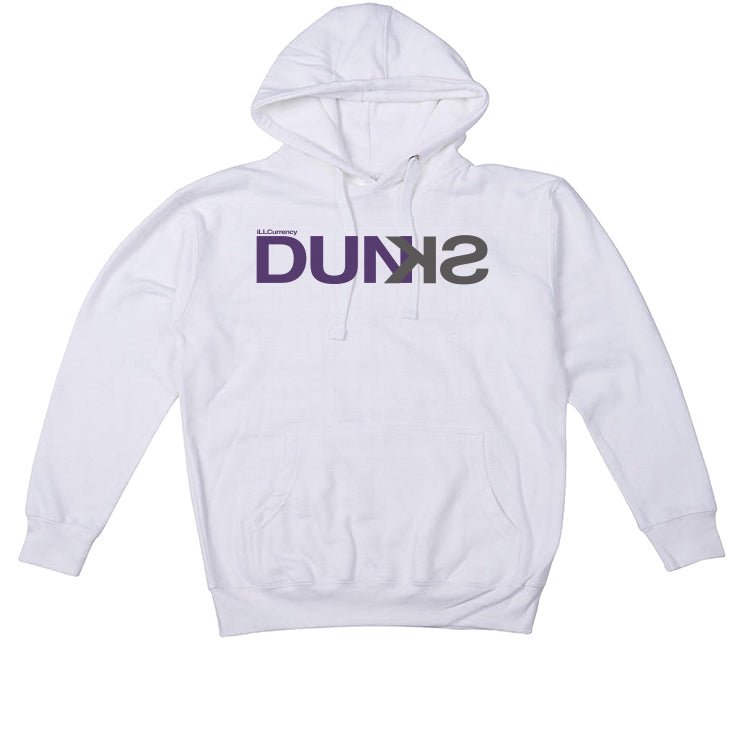 Nike SB Dunk Low “Court Purple” | illcurrency White T-Shirt (DUNKS)