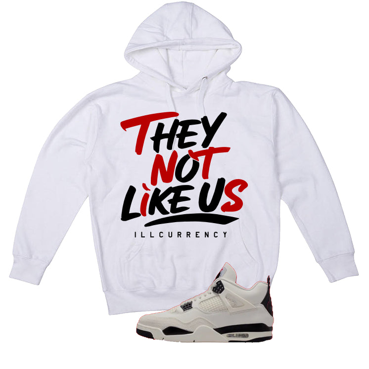 Air Jordan 4 Flight Club Matching T-Shirt, Sweatshirts & Hoodies White T-Shirt (They not like us)| illcurrency
