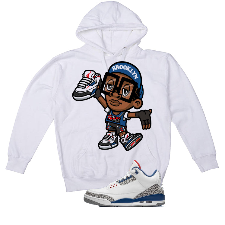 Air Jordan 3 True Blue Matching T-Shirt White T-Shirt (Brooklyn)| illcurrency