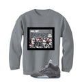 Air Jordan 5 Wolf Grey Matching T-Shirt, Sweatshirts & Hoodies Grey T-Shirt (Friends)