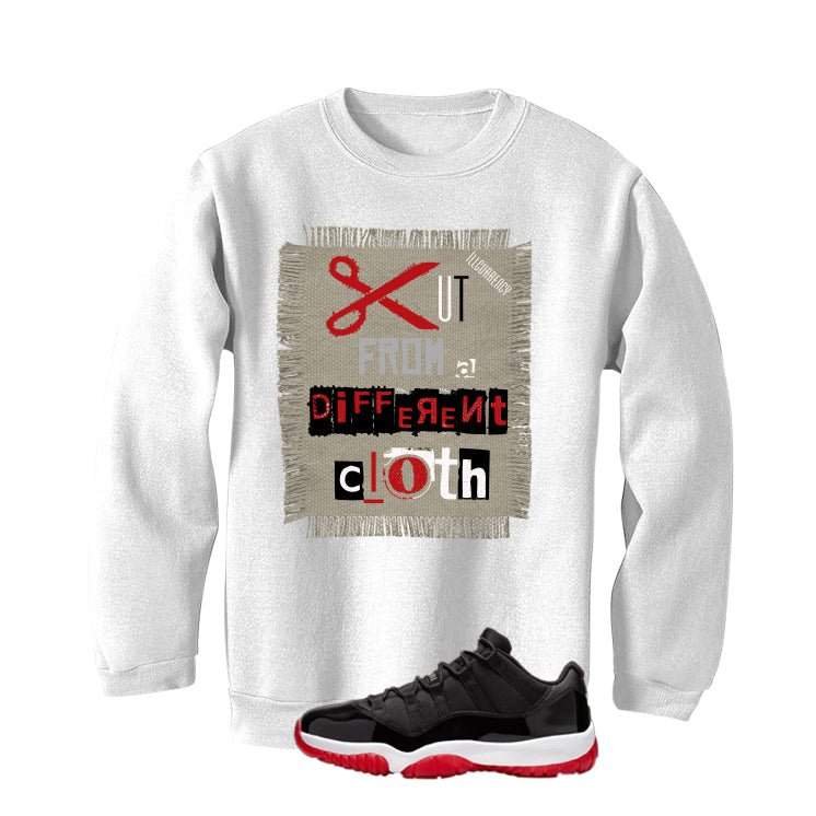 Air Jordan 11 Low Bred White T-Shirt (Cut from a different cloth)| illcurrency