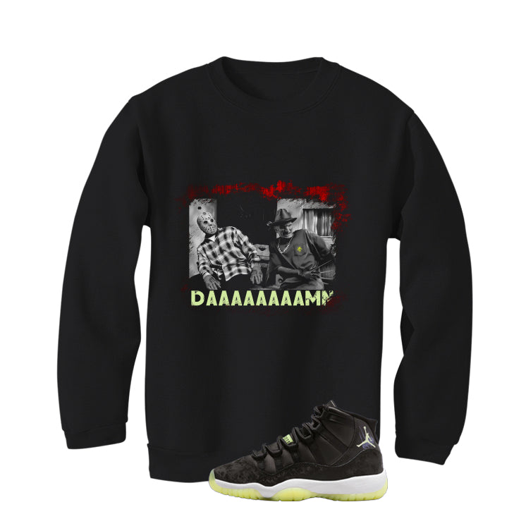 Air Jordan 11 GS Inner Beast Matching T-Shirt, Sweatshirts & Hoodies Black T-Shirt (daaaaamn)| illcurrency