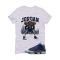 Air Jordan 13 Flint White T-Shirt (Jordan Skeleton 6 rings)| illcurrency