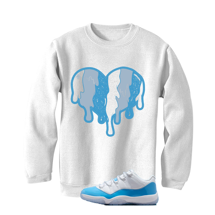 Air Jordan 11 Low University Blue Matching T-Shirt, Sweatshirts & Hoodies White T-Shirt (Heart)| illcurrency
