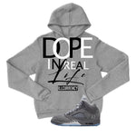Air Jordan 5 Wolf Grey Matching T-Shirt, Sweatshirts & Hoodies Grey T-Shirt (DOPE)| illcurrency