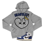 Air Jordan 1 Rare Air Deep Royal Blue Grey T-Shirt (Heartless)| illcurrency