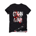 Air Jordan 4 Bred Matching T-Shirt Black T-Shirt (Crushin the Game)| illcurrency