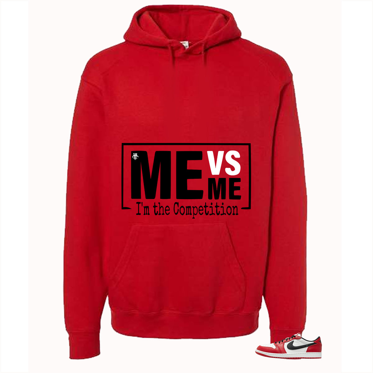 Air Jordan 1 Low OG Chicago Matching T-Shirt, Sweatshirts & Hoodies Red T-Shirt (Me Vs Me)| illcurrency