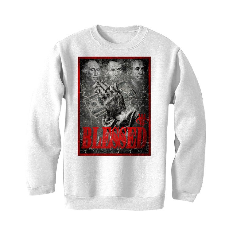 Air Jordan 13 Wolf Grey - White T-Shirt (BLESSED FORTUNE)