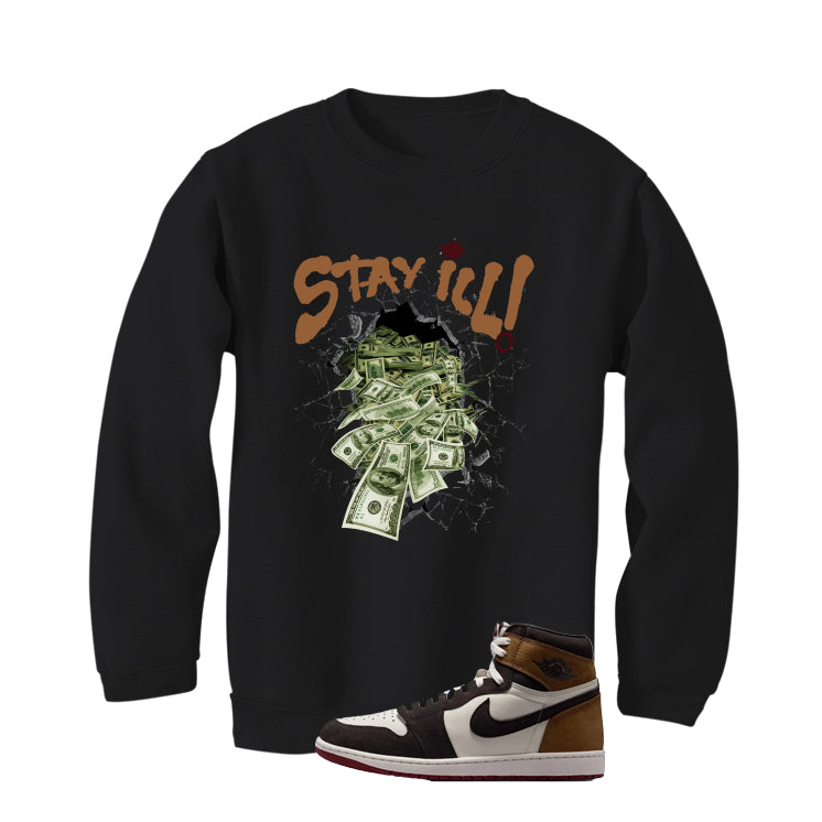 Air Jordan 1 High OG Love The Game Matching T-Shirt Black T-Shirt (Stay ill)| illcurrency