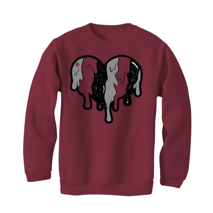 Air Jordan 5 Burgundy - Burgundy T-Shirt (Heart)