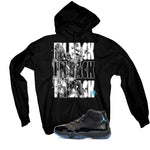 Air Jordan 11 Gamma Blue Matching T-Shirt, Sweatshirts & Hoodies Black T-Shirt (Im Back)| illcurrency