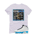 Air Jordan 9 “Powder Blue” | illcurrency White T-Shirt (EXPENSIVE LIVELIHOOD)