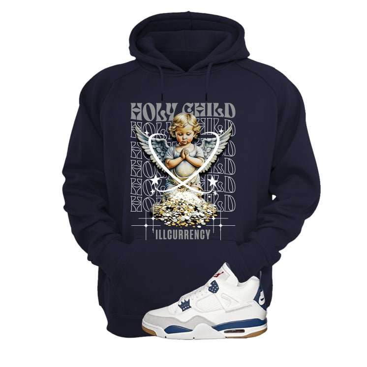Nike SB x Air Jordan 4 Navy Navy Blue T-Shirt (Holy Child)| illcurrency