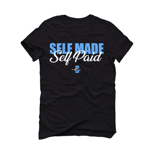 Air Jordan 1 "UNC Toe" Black T-Shirt (Self Made Self Paid)