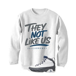 Air Jordan 9 Flint Grey Matching T-Shirt, Sweatshirts & Hoodies White T-Shirt (They not like us)| illcurrency