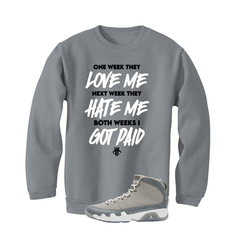 Air Jordan 9 Cool Grey Grey T-Shirt (Paid)| illcurrency