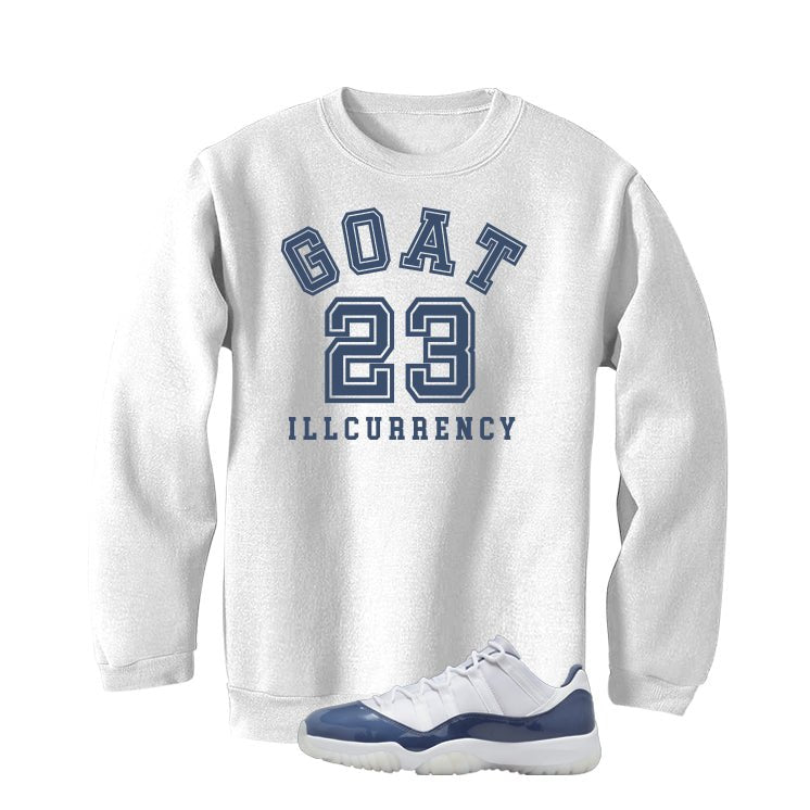 Air Jordan 11 Low Diffused Blue White T-Shirt (GOAT 23)| illcurrency