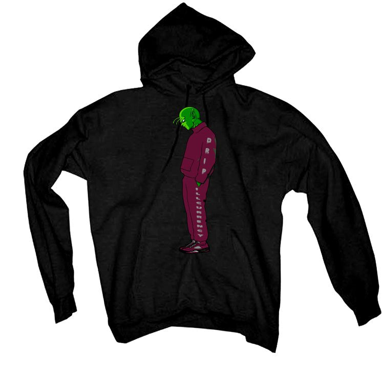 Air Jordan 5 Burgundy - Black T-Shirt (ILL DRIP)