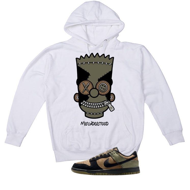 Nike Dunk Low Frankenstein Matching T-Shirt, Sweatshirts & Hoodies White T-Shirt (Misunderstood)| illcurrency