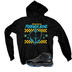 Air Jordan 11 Gamma Blue Matching T-Shirt, Sweatshirts & Hoodies Black T-Shirt (Forever Alone)| illcurrency