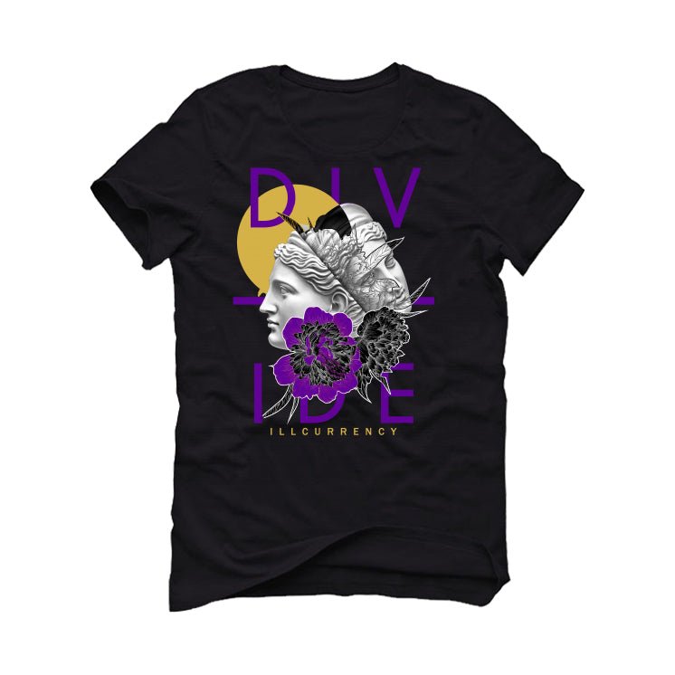 Air Jordan 12 Field Purple -  Black T-Shirt (Divide)
