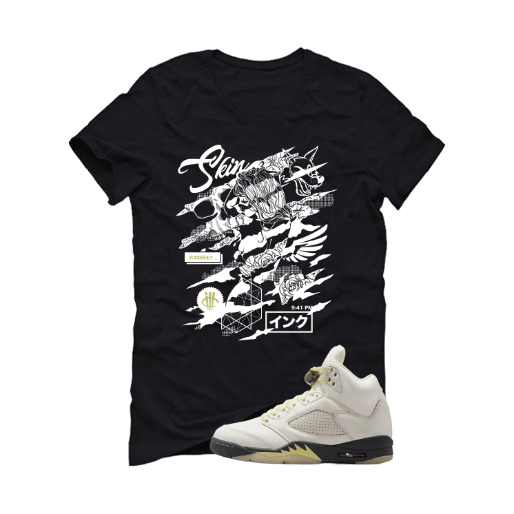 Air Jordan 5 WMNS Luminous Green Black T-Shirt (Skin And Ink)| illcurrency