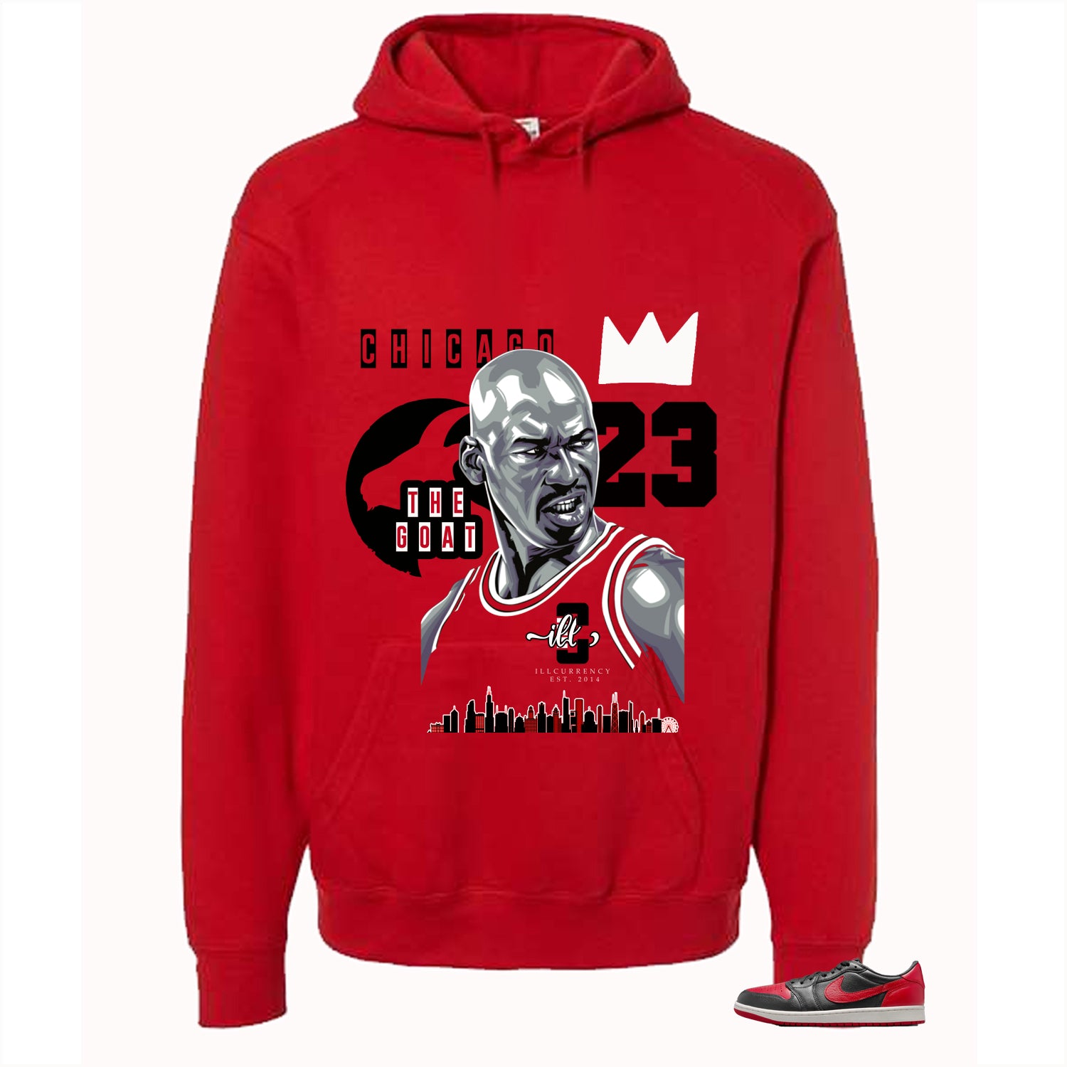 Air Jordan 1 Low OG Banned Matching T-Shirt, Sweatshirts & Hoodies Red T-Shirt (The Goat)| illcurrency
