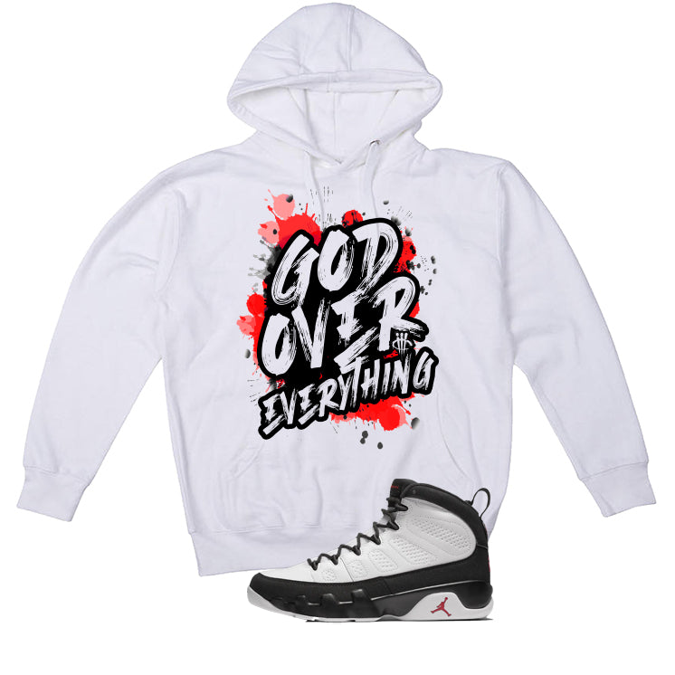 Air Jordan 9 OG Space Jam Matching T-Shirt White T-Shirt (God Over Everything)| illcurrency