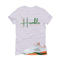 Air Jordan 5 GS Miami Hurricanes White T-Shirt (Stay Humble)| illcurrency