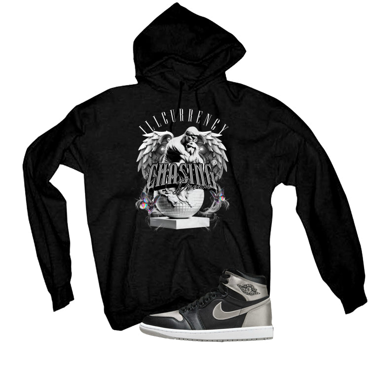 Air Jordan 1 High OG WMNS Satin Shadow Black T-Shirt (Chasing Dreams)| illcurrency