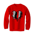 Air Jordan 4 Toro Bravo Matching T-Shirt, Sweatshirts, & Hoodies Red T-Shirt (Heart)