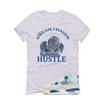 Air Jordan 4 “Military Blue” | illcurrency White T-Shirt (Dream Chaser Angel)