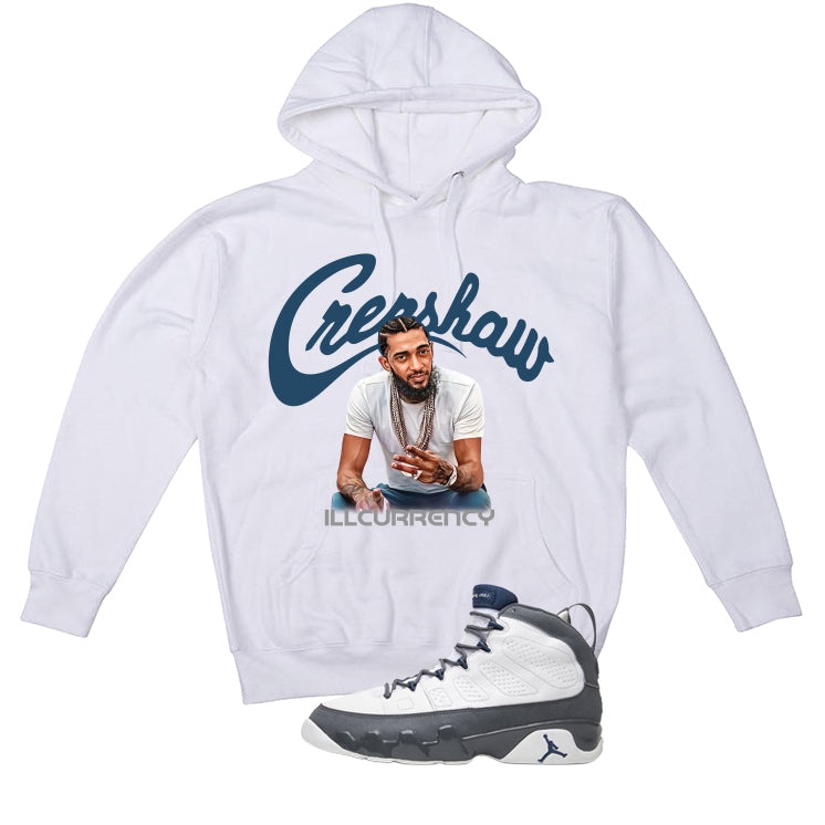 Air Jordan 9 Flint Grey Matching T-Shirt, Sweatshirts & Hoodies White T-Shirt (Crenshaw)| illcurrency