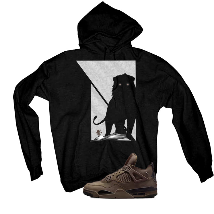 A Ma Maniere x Air Jordan 4 Dark Mocha Matching T-Shirt, Sweatshirts & Hoodies Black T-Shirt (Lion)| illcurrency
