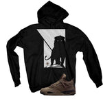 A Ma Maniere x Air Jordan 4 Dark Mocha Matching T-Shirt, Sweatshirts & Hoodies Black T-Shirt (Lion)| illcurrency