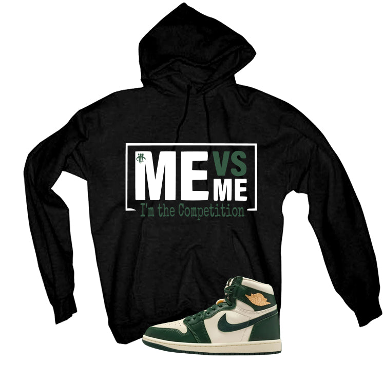 Air Jordan 1 High OG WMNS Fir Matching T-Shirt, Sweatshirts & Hoodies Black T-Shirt (Me Vs Me)| illcurrency