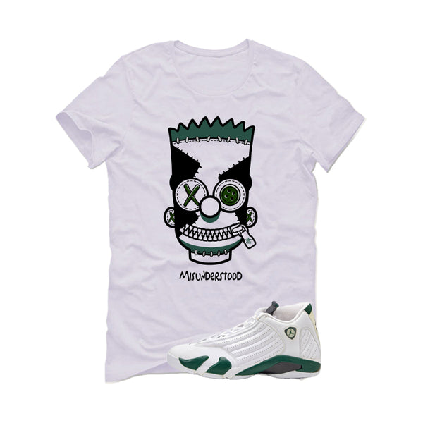 Air Jordan 14 Forest Green Matching T-Shirt Misunderstood