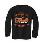 Air Jordan 12 “Brilliant Orange” Black T-Shirt (The dream is free)