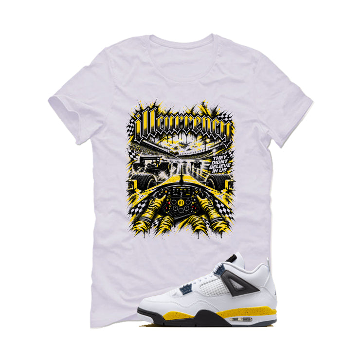 Air Jordan 4 Tour Yellow Matching T-Shirt illcurrency Racing