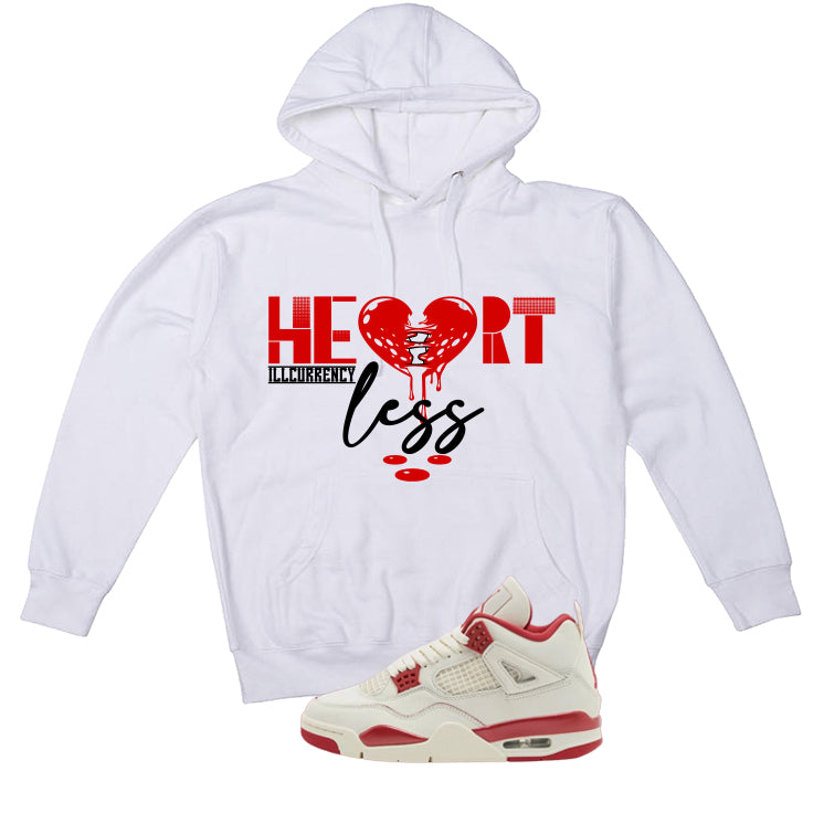 Air Jordan 4 Valentine’s Day (Sierra Red) Matching T-Shirt, Sweatshirts & Hoodies White T-Shirt (Heartless)| illcurrency
